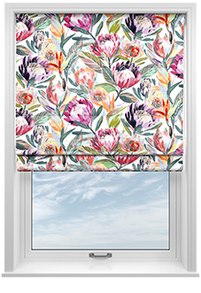 Ophelia, Rainbow - Twist&Fit Roman Blind